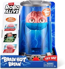 Robo Alive Brain Rot Brian Light Up Figure [30+ Interactive Electronic Features]