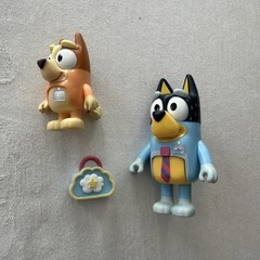 Bluey Family Friends Action Figure Lot of 4 Complete Bingo Muffin Bandit