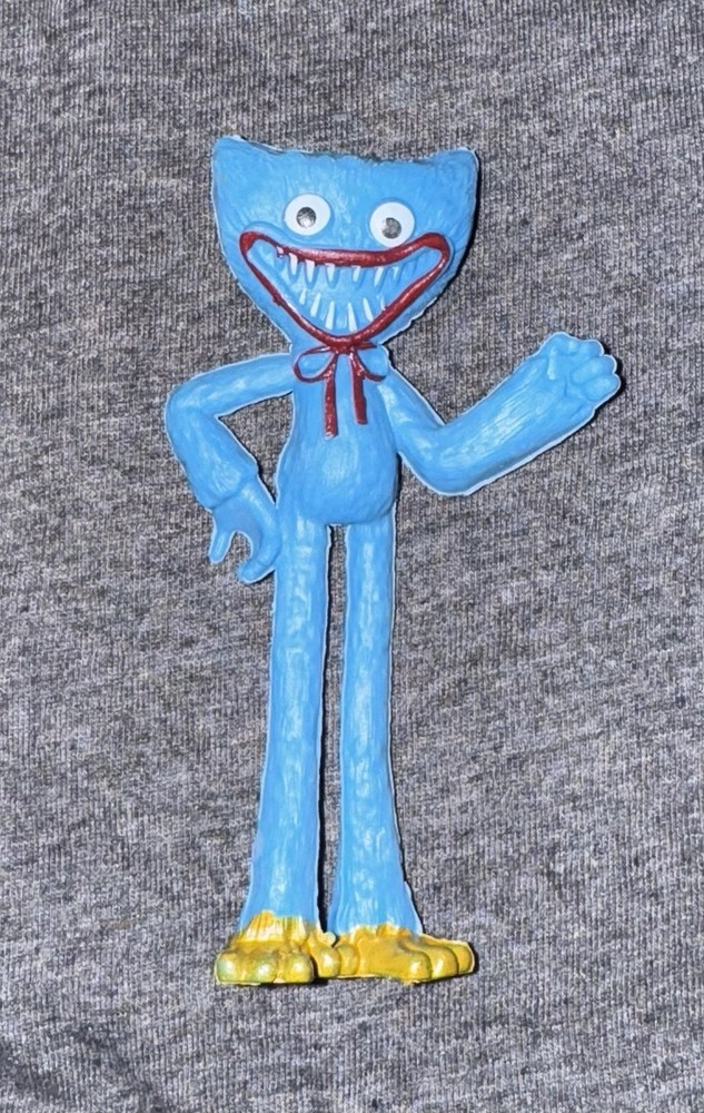 Poppy Playtime Blue Scary Huggy Wuggy Bendy Action Figure No Box