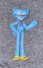 Poppy Playtime Blue Scary Huggy Wuggy Bendy Action Figure No Box