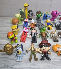 Roblox Piggy Rainbow Friends Toy Lot PhatMojo Figures Bluey Paw Patrol Good