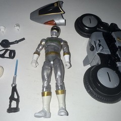 Power Rangers Lightning Collection In Space Silver Ranger & Cycle (See Photos)