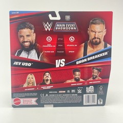 WWE Main Event Series 25 Jey Uso Vs Bron Breakker Action Figure 2 Pack With Belt
