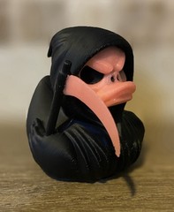 Grim Reaper Duck Red Face- Glows In The Dark