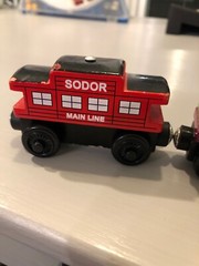 Thomas the train wooden Birthday Thomas Y4501 Rare! Aquarium Car & Sodor Caboose