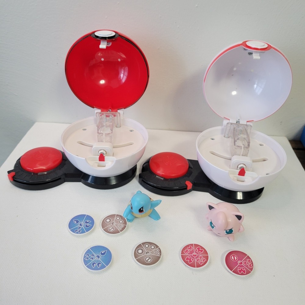 Pokemon Surprise Attack Poke Ball Battle Game PokeBall 2021 Jazwares LOT of 2