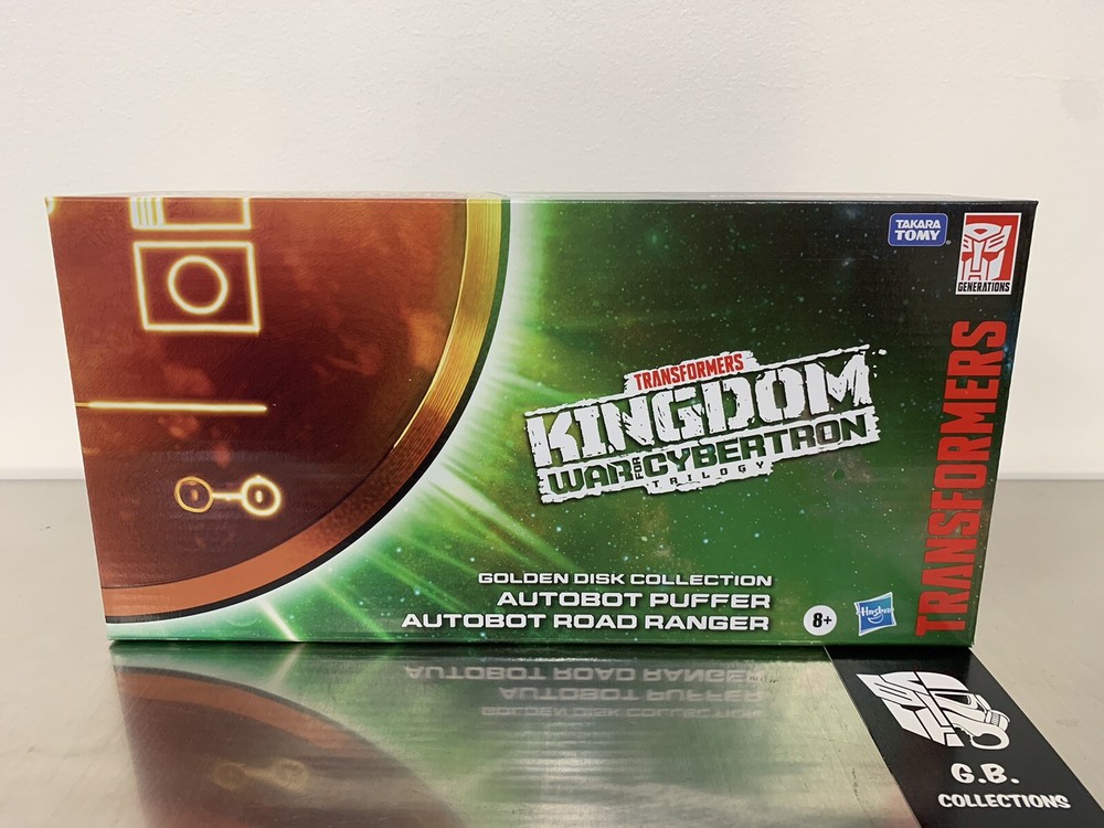 Transformers WFC Kingdom Golden Disk Collection Puffer & Road Ranger New Sealed