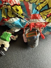 1991 TMNT Don’s Pizza Powered Parachute Playmates, Box,Read Description, Vintage