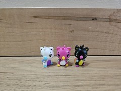 Hatchimals Colleggtibles Lot of 3 Bearkeet – Pink, Black, and White