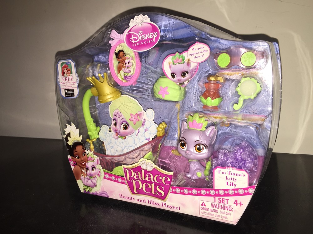 Disney Princess Palace Pets Tiana’s Kitty 2.7″ LILY Beauty & Bliss Playset MIB