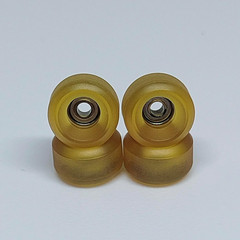 75D Urethane Pro Fingerboard Wheels Clear Amber Bearing Wheel Handmade Polyureth