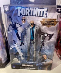 FORTNITE LEGENDARY SERIES THE SCIENTIST & BRUTUS LOT OF 2 FIGURE JAZWARES 2021
