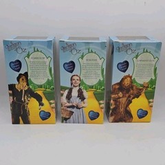 Wizard of Oz Brass Key Porcelain Doll Set of 5 Dorothy Toto Tin Man Scarecrow