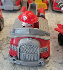 Paw Patrol Rescue Pups Rescue Marshall Fire Truck Spin Master 9 Trucks 8 Figures