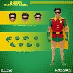 Mezco Toys One:12 Batman Robin Golden Age Edition Anime Action Figure In Stock