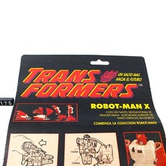 Vintage Robot-Man X TransFormers G1 by Antex Argentina MOC 80’s Salt-Man X
