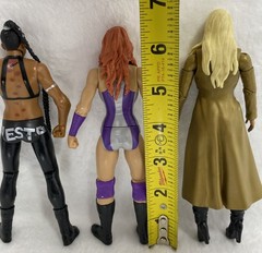 Lot of 3 WWE Becky Lynch, Bianca Belair, Maryse WWF Wrestling Action Figure