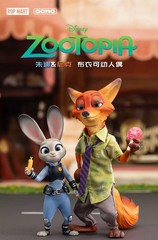 Popmart Gong Zootopia Bunny Best & Nick Wilde Friend Action FIgure In Stock New