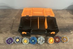 8 Vintage Beyblade Metal With Beyblade Burst Case