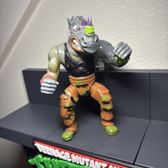 1991 Vintage TMNT Machine Gunnin’ Rocksteady Figure Teenage Mutant Turtles