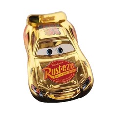 Disney Pixar Cars Cars1 Gold Metallic Lightning Mcqueen 1:55 Diecast Model Gifts