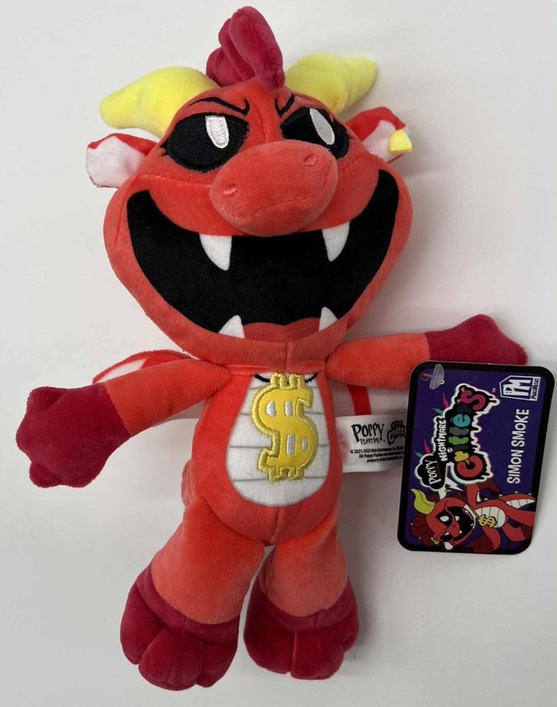 1x Simon Smoke Poppy Playtime Nightmare Critters 8″ Official Plush New w/ Tags