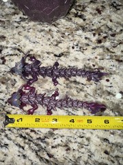 Crystalynx Dragons Twin Dragons Silver & Purple Egg #43