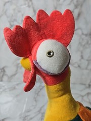 Disney Hei Hei Moana Plush Clucking Rooster Toy Animatronic Tested