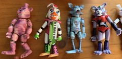 FNAF Action Figures Five Nights at Freddy’s Lot of 11 (2 for parts) & Foam Bear