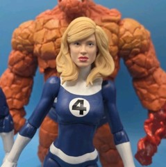 Marvel Legends Retro Fantastic Four Lot Of 4 Human Torch Thing Invisible Woman