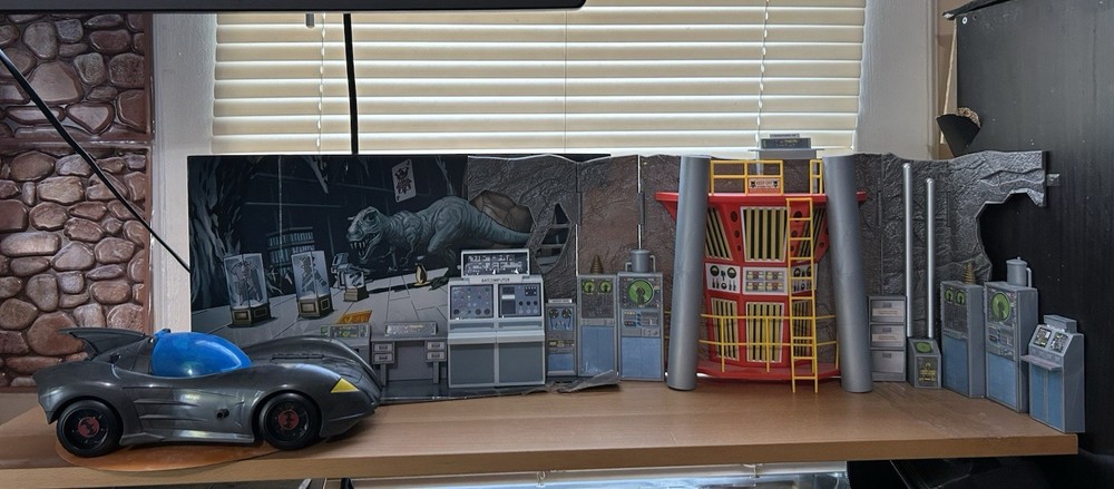 McFarlane Toys Batman 66 Bat-cave Play-set With Batmobile