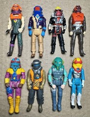 Vintage 1980s Kenner M.A.S.K. Action Figures Drivers Lot Complete w/ Helmets