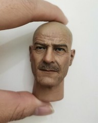 1/6 Scale Breaking Bad Walter White Head Carved Model DIY Hot Toys Action Figure