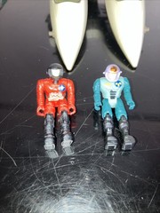 Pair Starcom SF/B Starhawk Incomplete with 4 Figures Coleco 1986 READ!!!!