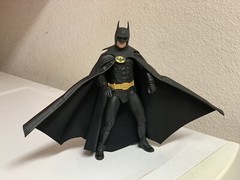 custom batman 1989 leather wired cape keaton Mezco One:12 neca 1/12 NOT FIGURE