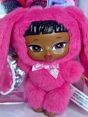 Bratziez Sweetheartz Sasha Pink Bunny Plush Keychain New