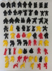 1980s Panosh Ninja Mites — Huge Lot of 72 Action Figures!