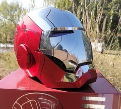 Iron Man MK5 Voice Control Helmet Wearable Cosplay Mask LED Jarvis Auto Open