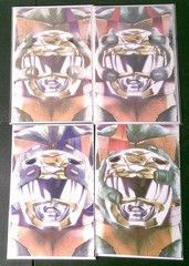 JASON DAVID FRANK SIGNED COMICS & Power Rangers X TMNT Figures Full Set Bundle