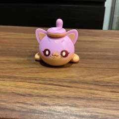 Bonkers Toy Co. Blujay Studios Pink Beige Cat Plastic Figurine Collectible