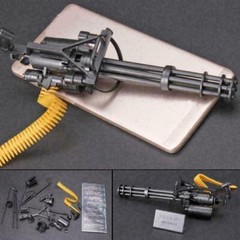 1/6 M134 Minigun Gatling Machine Gun US Army TERMINATOR Toy Gun Assembly Model~