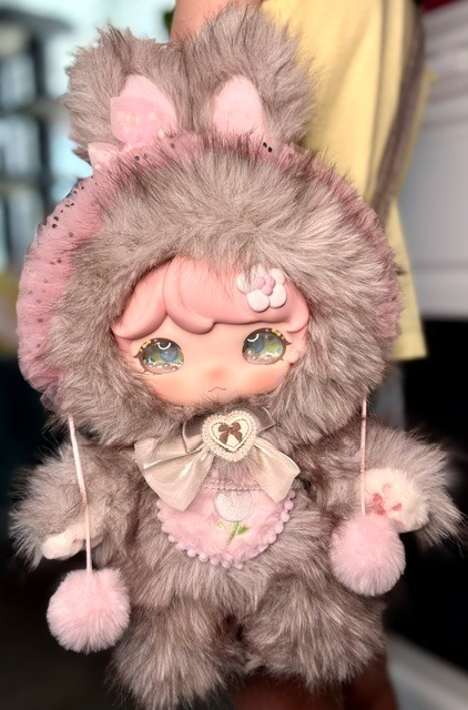 ZFAZ Luxi Picnic Bunny 600% Evening Breeze Firefly Grey Pink Collectible Plush