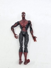 6″ Spider-man Action Figure Dark Suit Full Articulation Rare! 2008 Hasbro