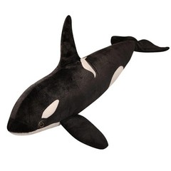New Lifelike Orcinus Orca Black Killer Whale Plush Toy Stuffed Sea Animals Gift