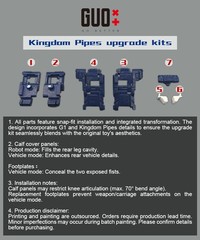 IN STOCK！GO BETTER Leg Cover Foot Filler Upgrade Kit For Kingdom Pipes