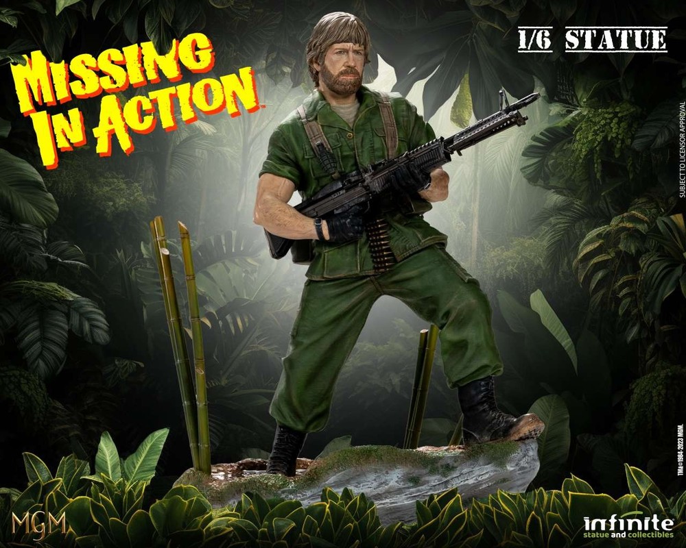 Missing IN Action Chuck Norris Colonel James Braddock 1/6 Statue