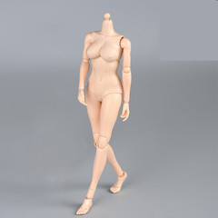 1/6 Female Flexible Joint Body Pale Super Large Breast Chest For 12″Figure Model