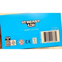 MrBeast Lab Vinyl Figure Kids One Size Blue New Metallic Panther Action Figure