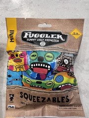 Set of 2 -Mini Fuggler Squeezable Soft Rising Foam Stress Relief Toy Mystery Bag