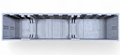 Sci-Fi Hallway Corridor Diorama 1:12 or 1:18 Scale Set Star Wars Vintage Style